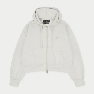 EMBLEM ZIP THROUGH RELAXED HOODIE